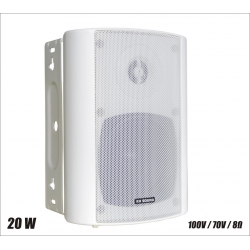 Ścienny głośnik RH SOUND,  100V, BS-1040TS/W